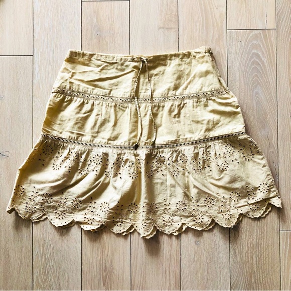 American Eagle Outfitters Y2K Lace Tiered Mini Skirt Size 2 - Picture 1 of 9